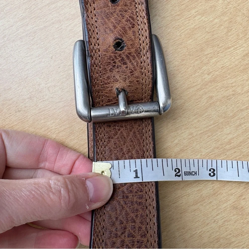 Ariat Men’s Brown Pebbled Leather Belt in Sz 46